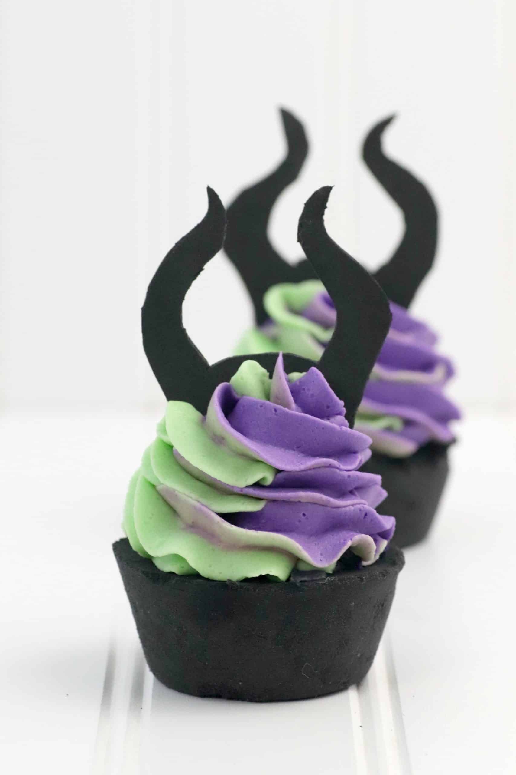 Maleficent Cupcake Bath Bombs