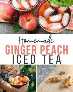ginger peach iced tea