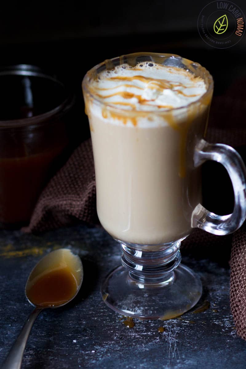 low carb Caramel Pumpkin Latte