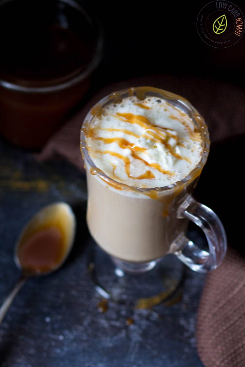 low carb Caramel Pumpkin Latte