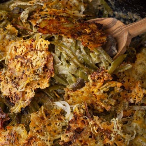 The Best Easy Keto Green Bean Casserole Recipe • Low Carb Nomad