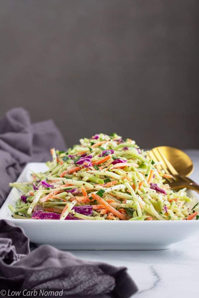 Low Carb Easy Broccoli Slaw Recipe • Low Carb Nomad