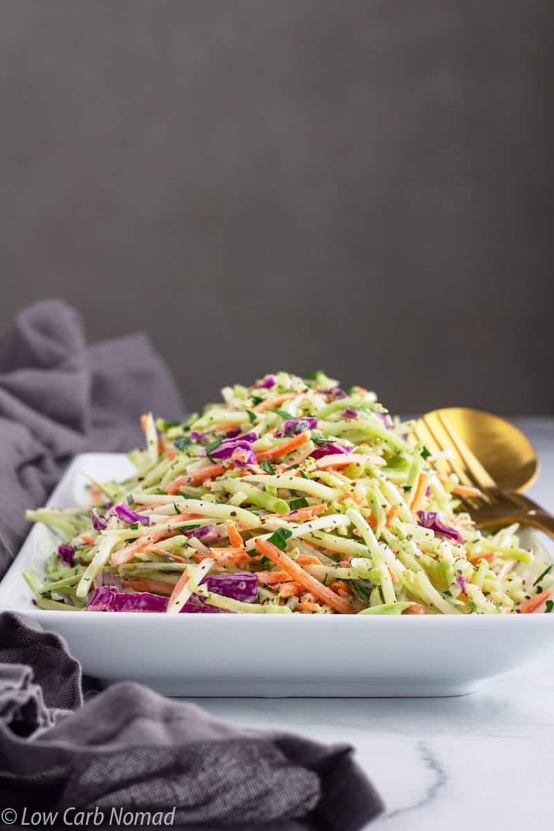 Low Carb Easy Broccoli Slaw Recipe • Low Carb Nomad