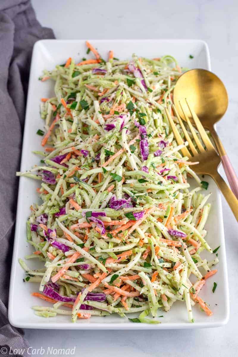 Low Carb Easy Broccoli Slaw Recipe • Low Carb Nomad