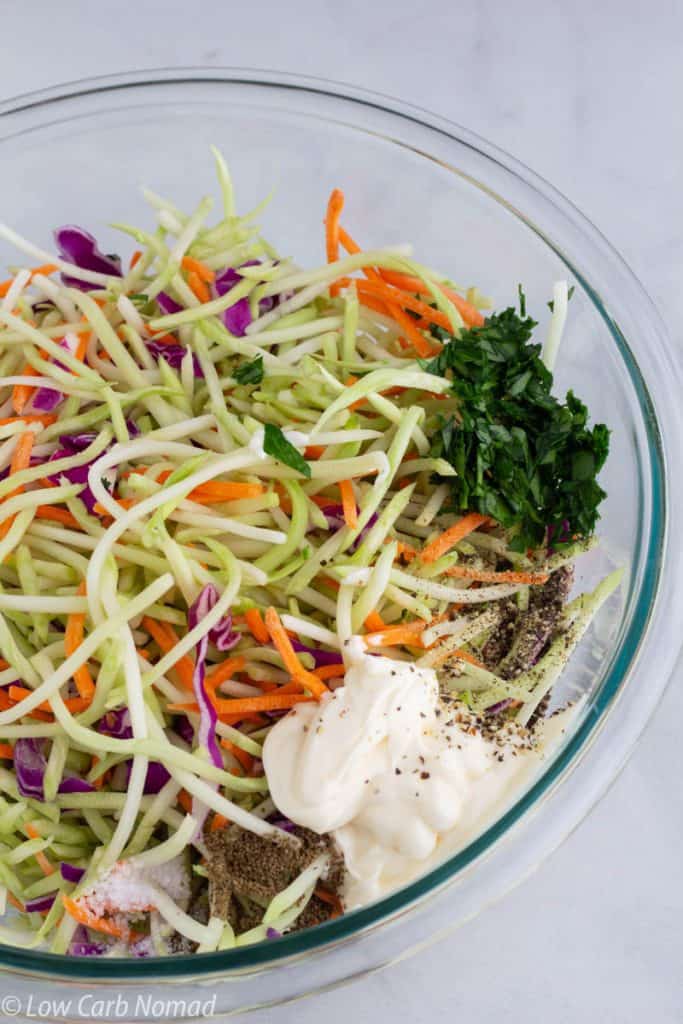 Low Carb Easy Broccoli Slaw Recipe • Low Carb Nomad