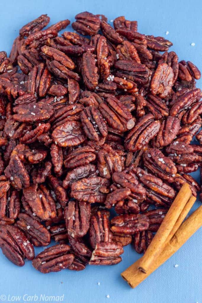 Sugar Free Candied Pecans Recipe • Low Carb Nomad