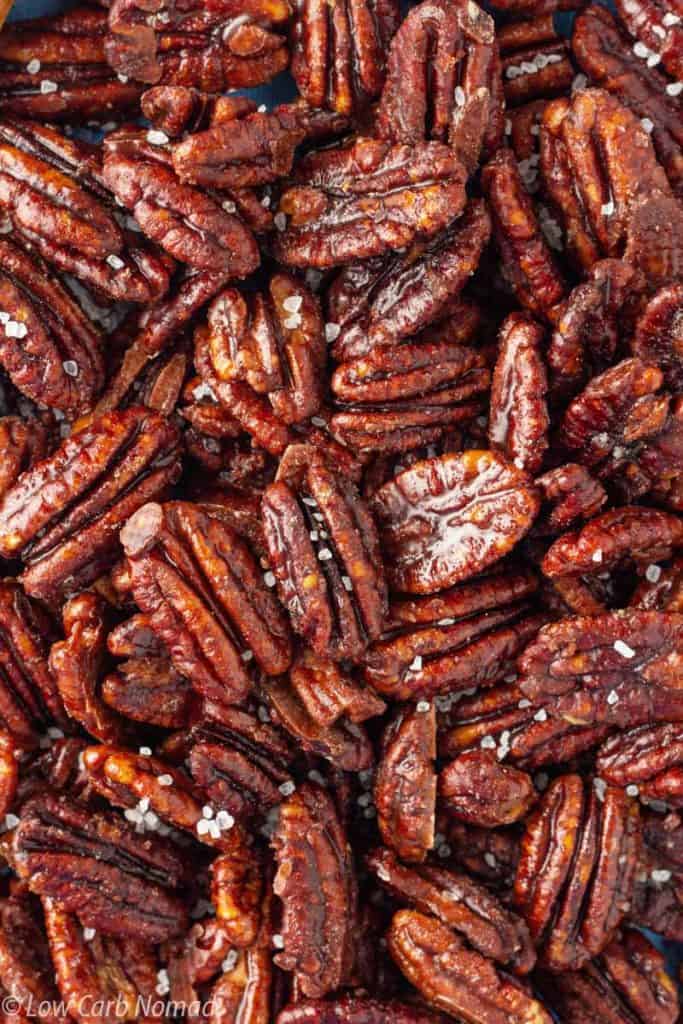 Sugar Free Candied Pecans Recipe • Low Carb Nomad