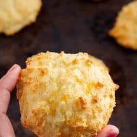 fresh baked Keto Cheddar Biscuits