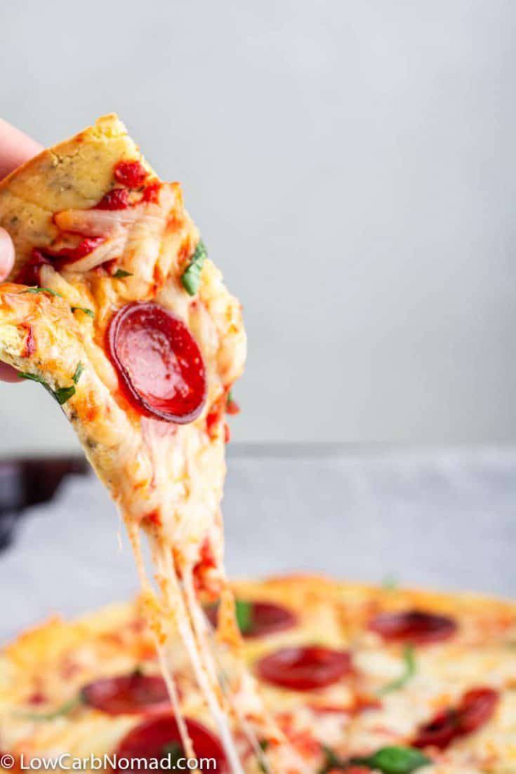 The Best Keto Pizza Crust Recipe • Low Carb Nomad