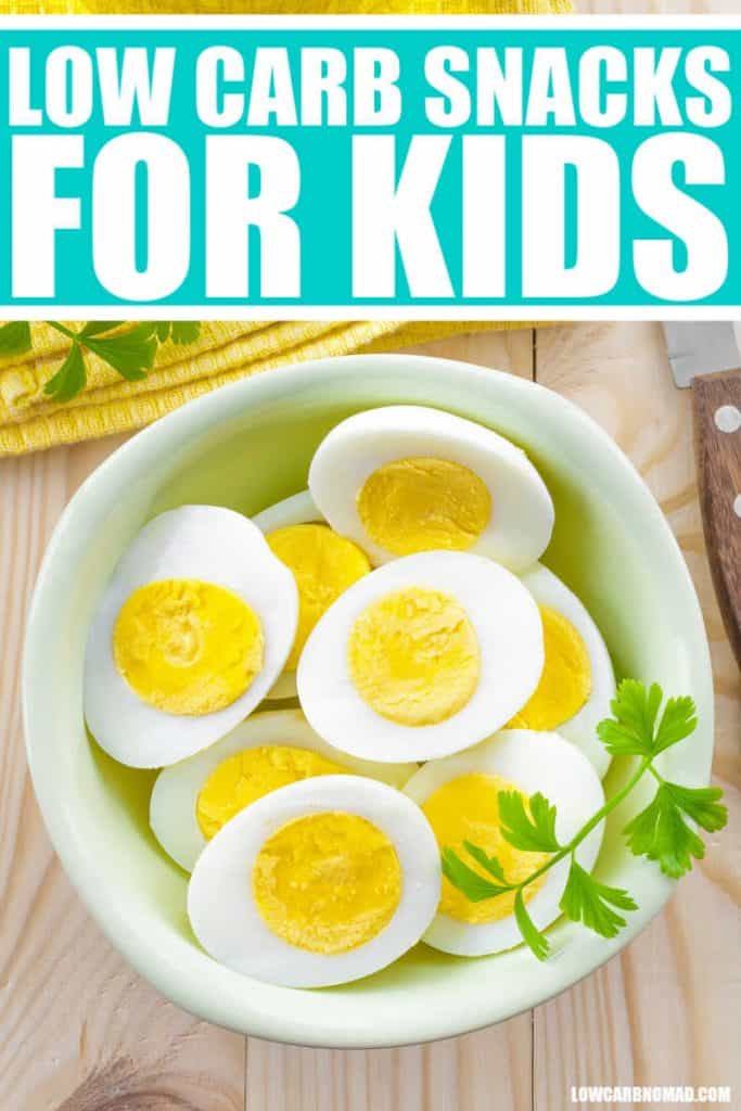 Low Carb Snacks for kids - Hard boiled eggs