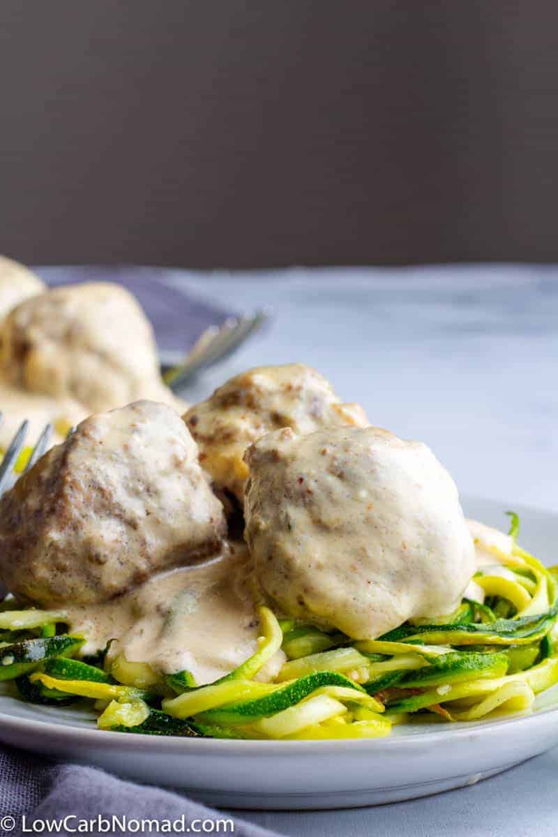 Swedish Meatballs - Creamy and Low Carb - Tasty Low Carb