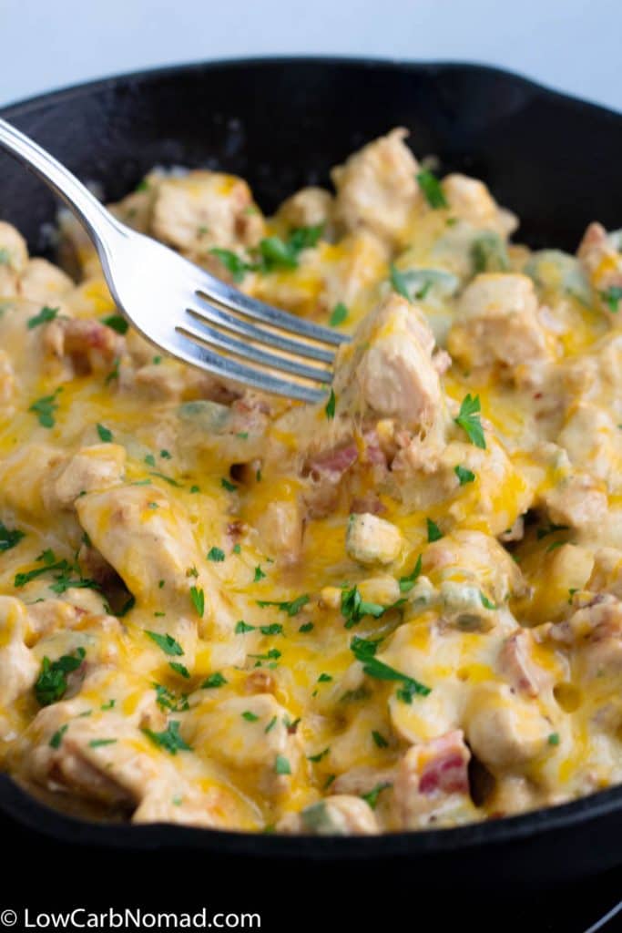 Jalapeno Popper Chicken Skillet Recipe • Low Carb Nomad
