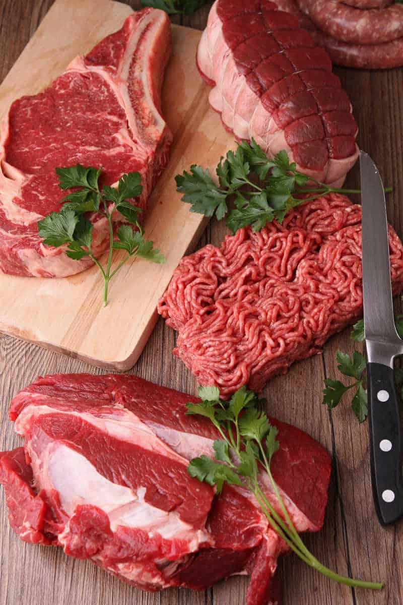 Raw meat in bulk to stay on a budget when eating low carb