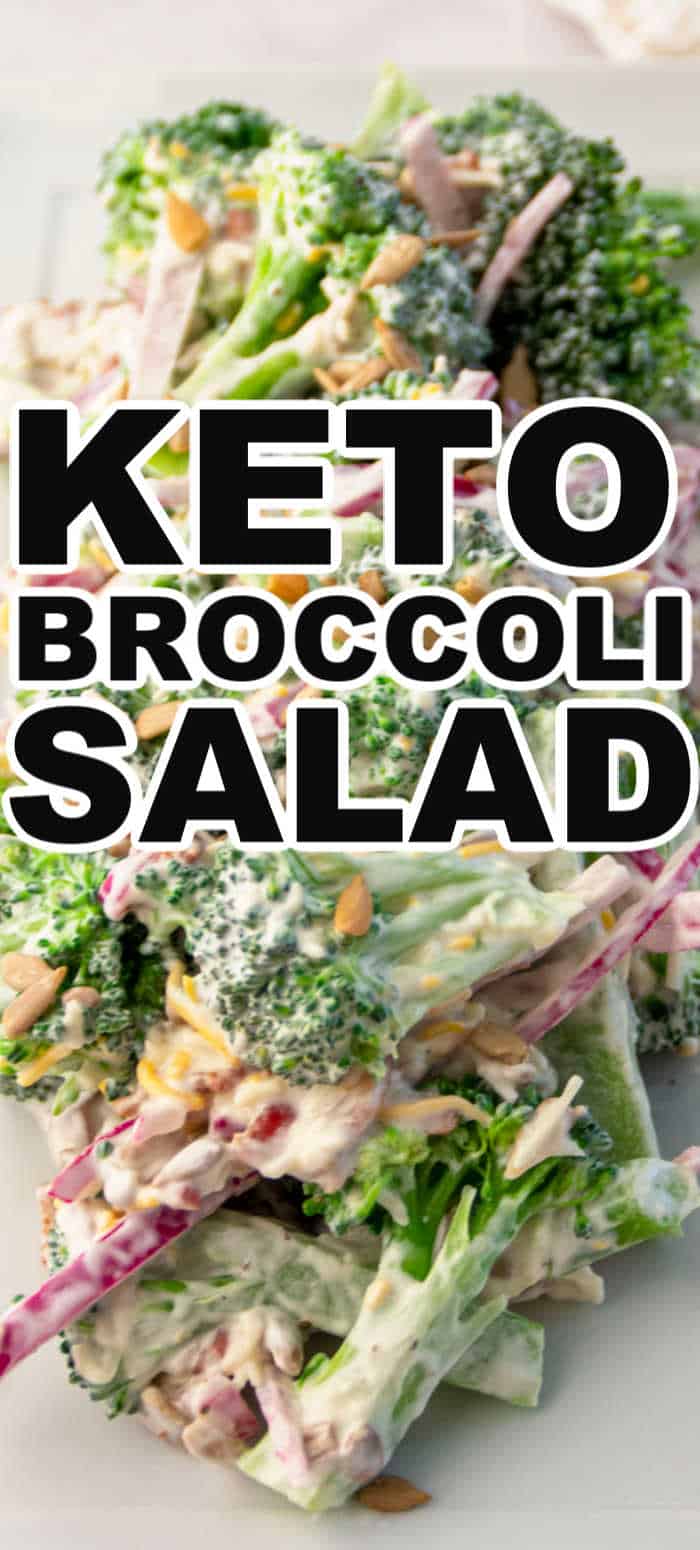 Low Carb Keto Broccoli Salad with Bacon Recipe • Low Carb Nomad