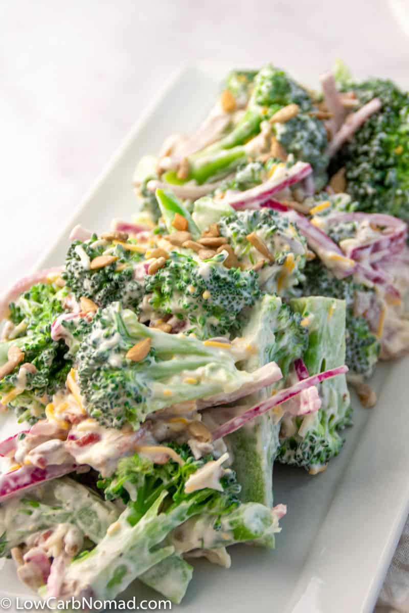 low carb Broccoli Salad with Bacon