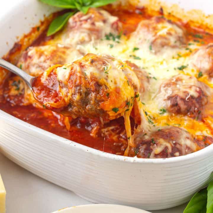 Low Carb Italian Meatball casserole
