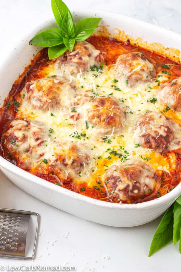 Easy Italian Meatball Casserole • Low Carb Nomad