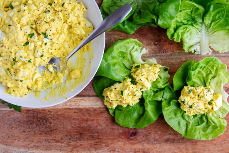 Egg Salad lettuce wrap ingredients