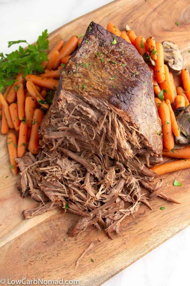 Chuck pot roast in Ninja Foodi pressure cooker - The Top Meal