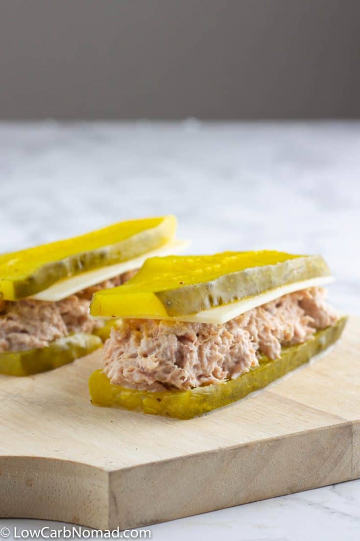 Easy Pickle Tuna Sandwiches Recipe • Low Carb Nomad