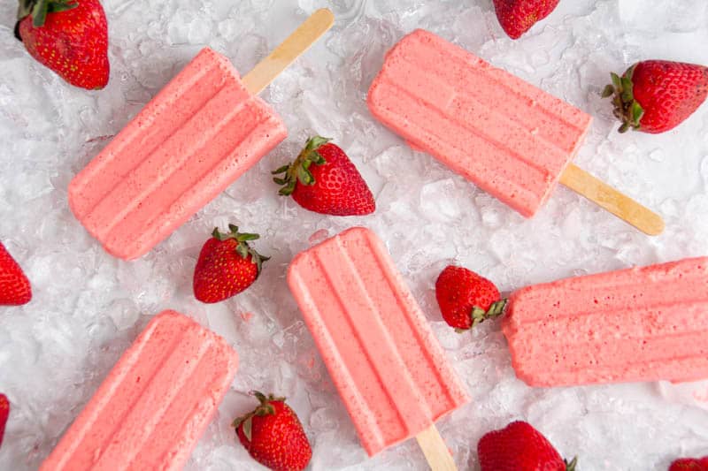 Finished keto popsicles