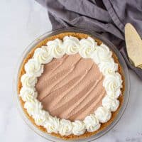low carb Chocolate Mousse Pie