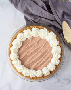 low carb Chocolate Mousse Pie