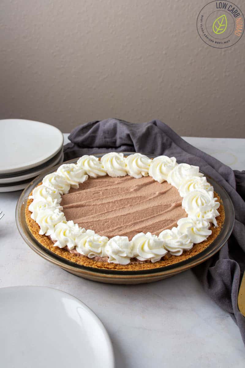 Keto Chocolate Mousse Pie