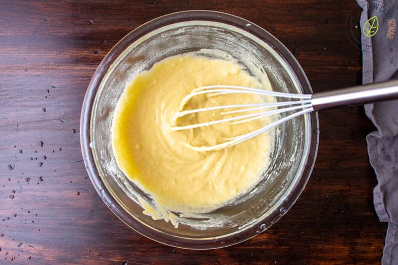 whisking ingredients in bowl