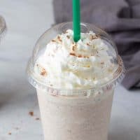 sugar free Mocha Frappuccino in a cup