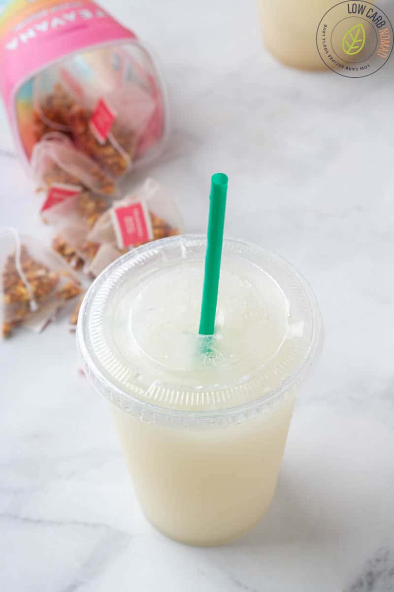 Sugar free Starbucks Pina Colada in  a cup