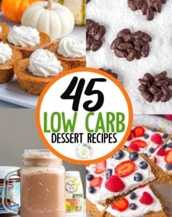 low carb dsessert recipes
