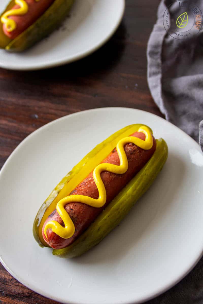 Hot dogs with pickle keto hot dog buns