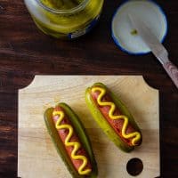 Hot dogs with pickle keto hot dog buns