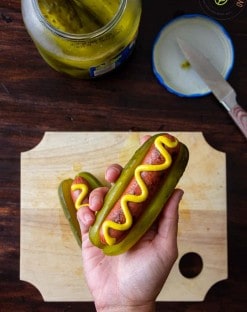 Hot dogs with pickle keto hot dog buns