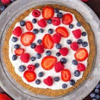 Keto Fruit Cookie Pizza