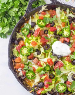 Cheesy Mexican Taco Skillet