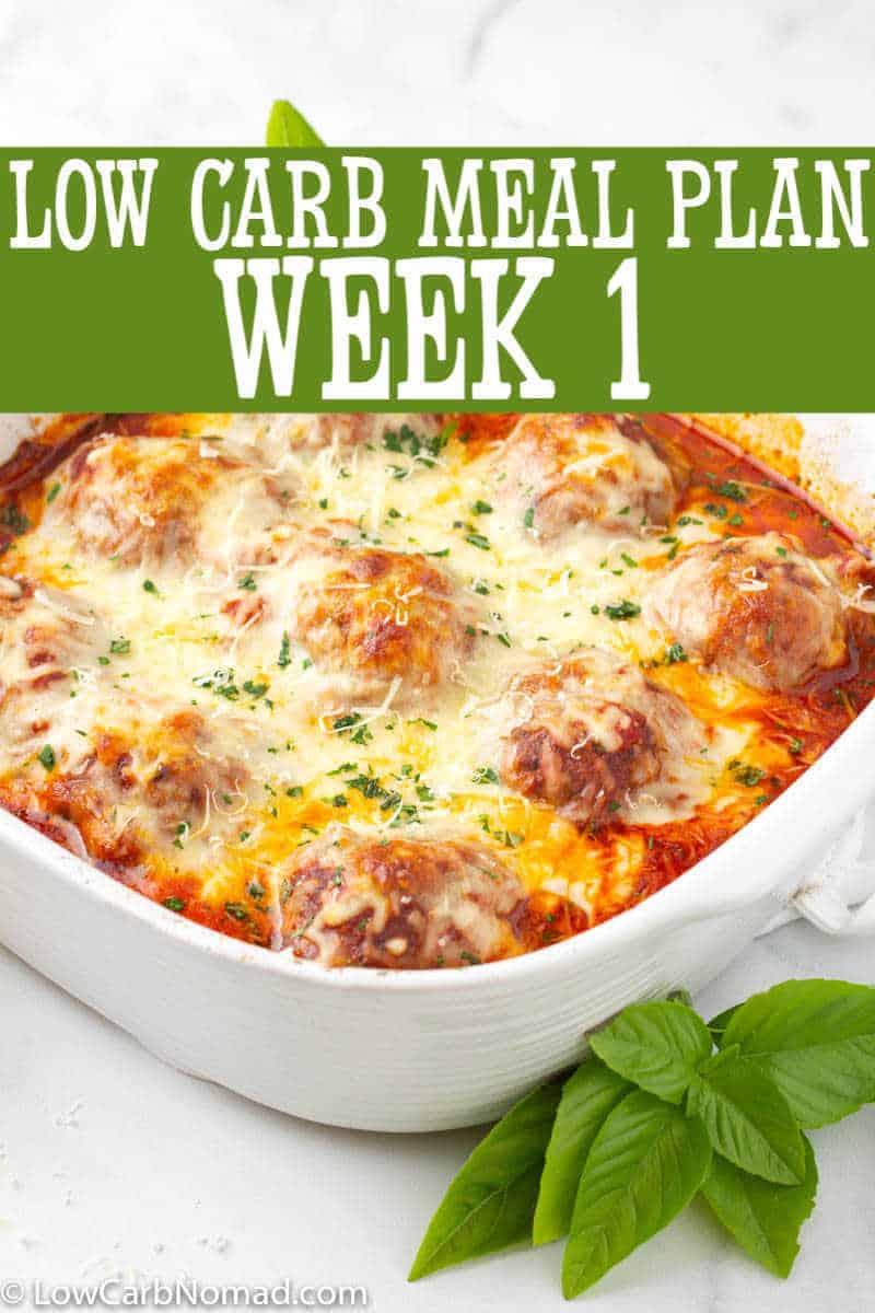 LOW CARB MEAL PLAN WEEK 1