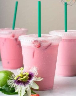 Passion Fruit Iced Tea - Keto Copy Cat Starbucks Legally Blonde drink