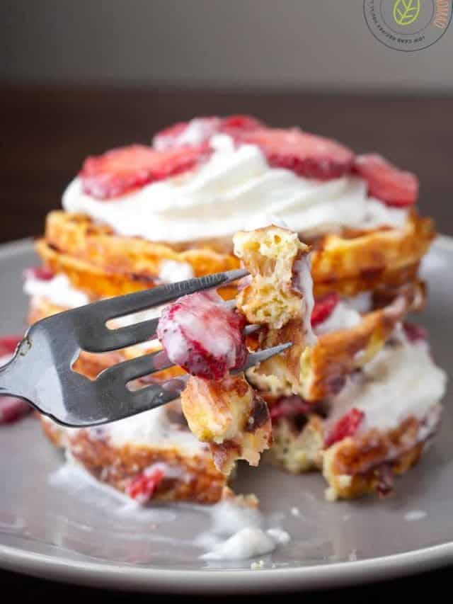 Strawberry Shortcake Chaffles