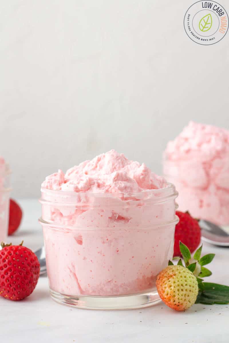 Low Carb Strawberry Mousse