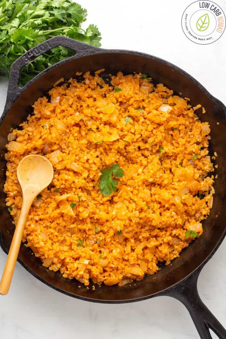 Mexican Cauliflower Rice Recipe • Low Carb Nomad