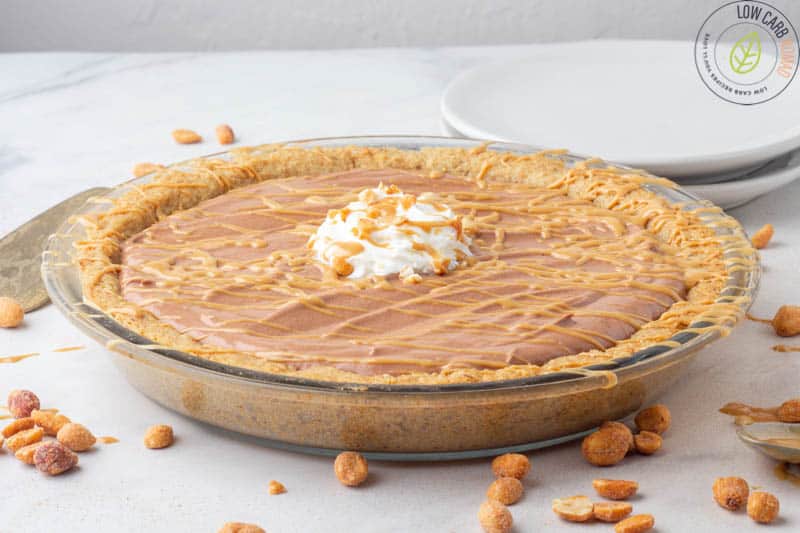 Chocolate Peanut Butter low carb Pie