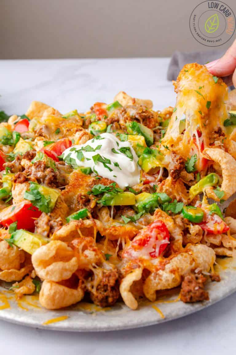 Easy Keto Nachos with Pork Rinds • Low Carb Nomad