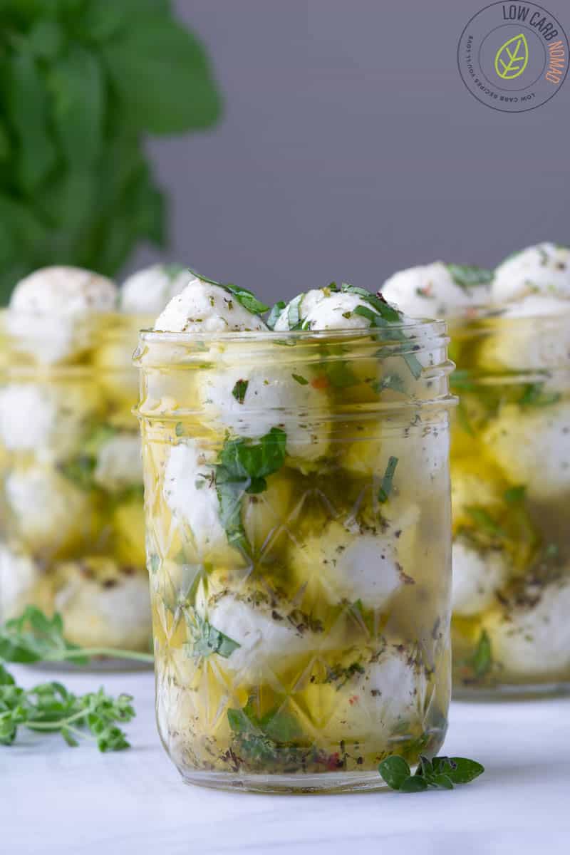 Easy Olive Oil Marinated Mozzarella Balls