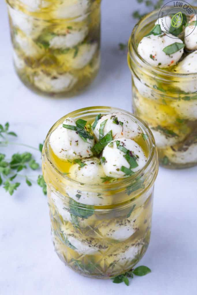 Easy Olive Oil Marinated Mozzarella Balls