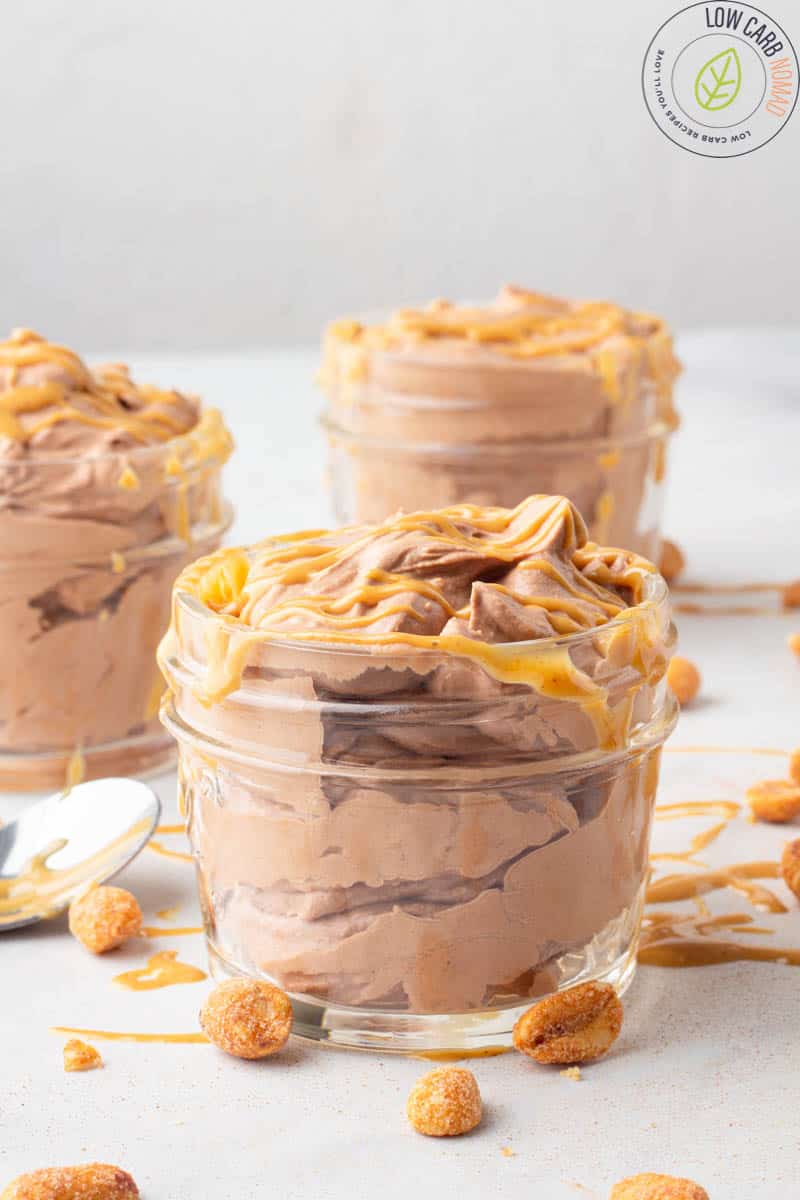 Low Carb Chocolate Peanut Butter Mousse