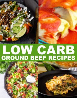 LOW CARB GROUND BEEF RECIPES