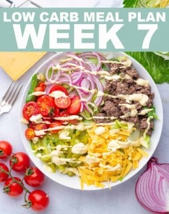 LOW CARB MEAL PLAN WEEK 7