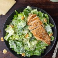 Low Carb Caesar Salad with Chicken